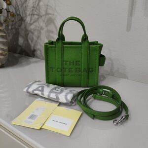 Marc Jacobs Green Tote Bag Color Kiwi Mini